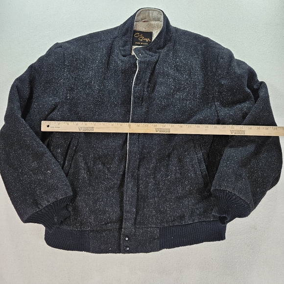 Vintage Cal Craft Sherpa Lined Wool Bomber Jacket USA XL - Picture 6 of 9